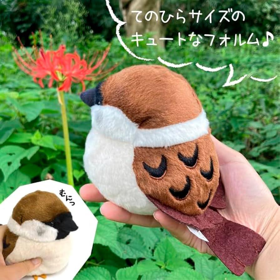 Amazon.co.jp: すずめ ぬいぐるみ (単品) 小鳥 プレゼント 誕生